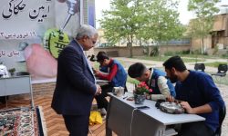آیین حکاکی گروهی دعای «شرف الشمس» در مشهد برگزار شد